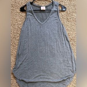 Freeloader gray hi-low tank top